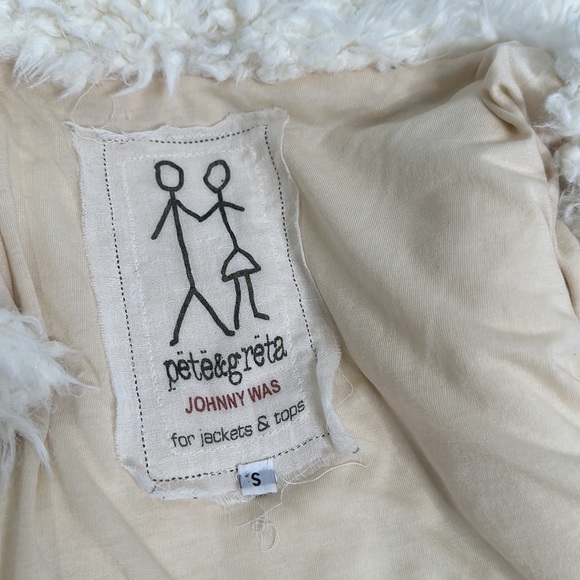 Johnny was pete&greta ivory cream vest size small - Picture 12 of 13